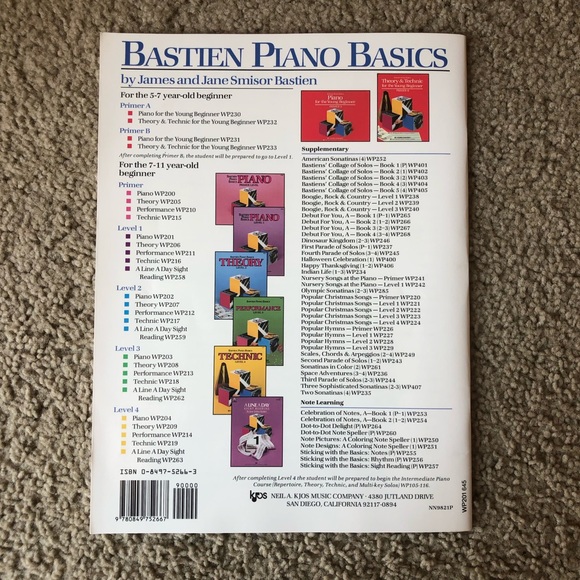Bastien  Piano  Basic level 1 book - Picture 2 of 9
